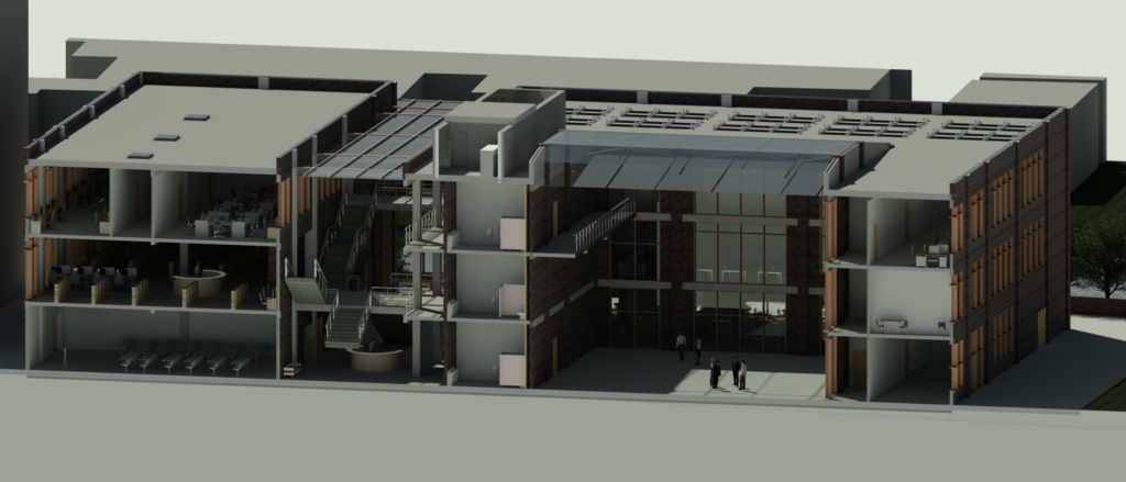 3D Section Through Building